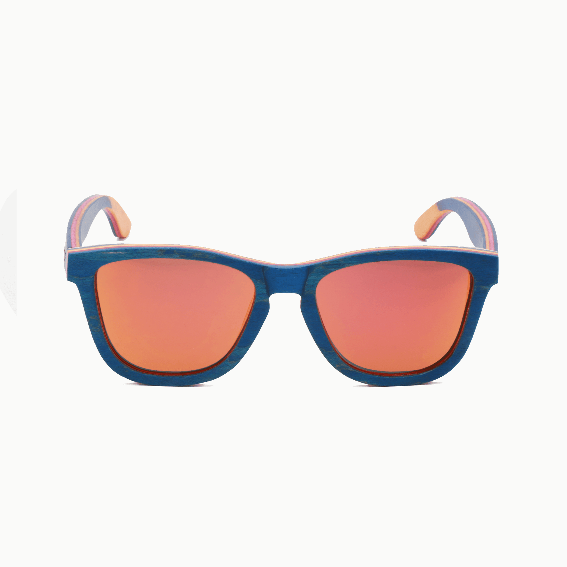 Clas Zonnebril Blauw met Oranje Glas - offsquareofficial