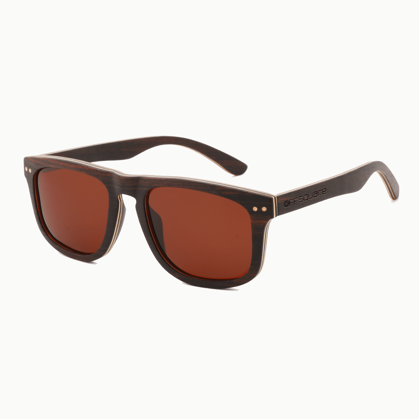 Rail Skateboard Deck Sunglasses Dark Brown - offsquareofficial