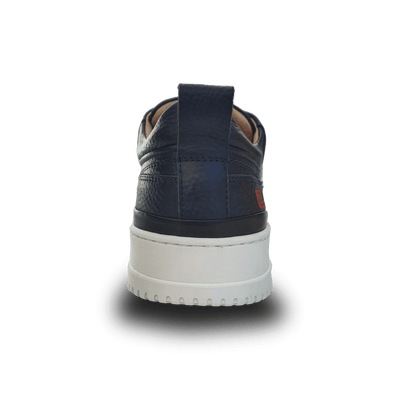 Off-Square duurzame blauwe unisex sneaker met witte logo