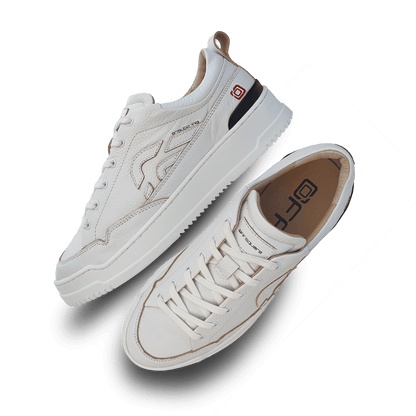 Off-Square duurzame witte unisex sneaker met witte logo