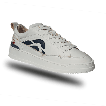 Off-Square duurzame witte unisex sneaker met Zwart logo